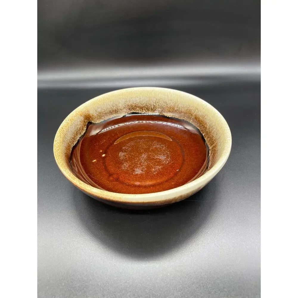 Vintage Pfaltzgraff Brown Drip Glaze Serving Bowl 8.5